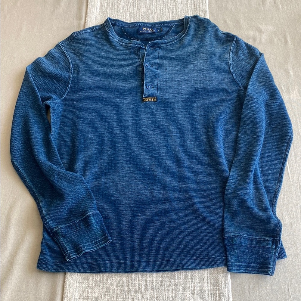 Ralph Lauren Polo Blue Henley Top